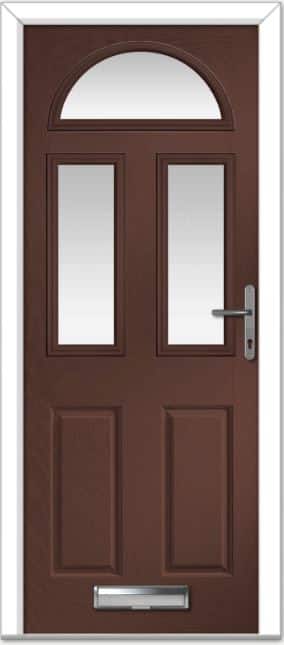 Rosewood Riviera Sunburst Composite Door