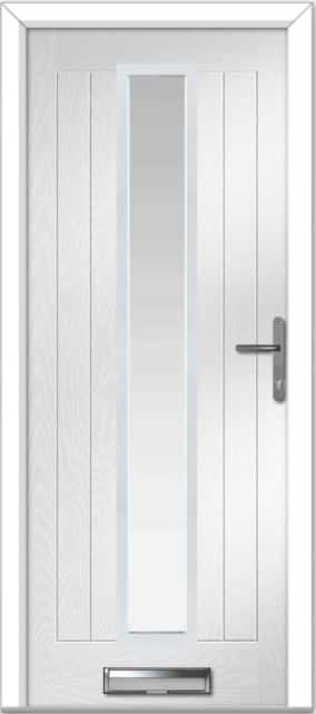 White Augusta Long Centre Farmhouse Composite Door 1 White Augusta Long Centre Farmhouse Composite Door