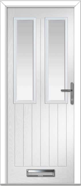 White Carnoustie Cottage Farmhouse Composite Door 1 White Carnoustie Cottage Farmhouse Composite Door