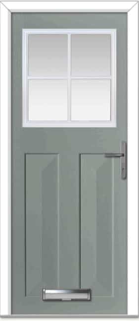 Agate Grey Eaton Grid Composite Door 1 Agate Grey Eaton Grid Composite Door