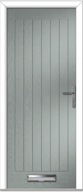 Agate Grey Farmhouse Solid Composite Door 1 Agate Grey Farmhouse Solid Composite Door
