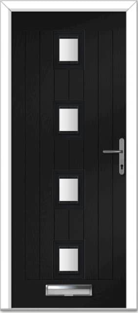 Black Seminole 4 Centre Farmhouse Composite Door 1 Black Seminole 4 Centre Farmhouse Composite Door
