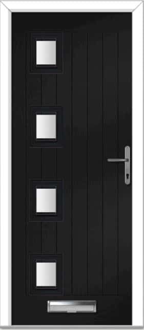 Black Seminole 4 Left Farmhouse Composite Door 1 Black Seminole 4 Left Farmhouse Composite Door