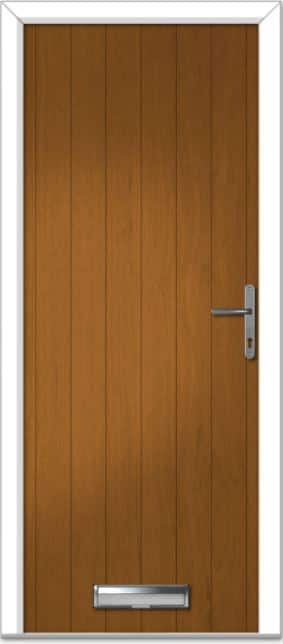 Golden Oak Cottage Solid Composite Door 1 Golden Oak Cottage Solid Composite Door