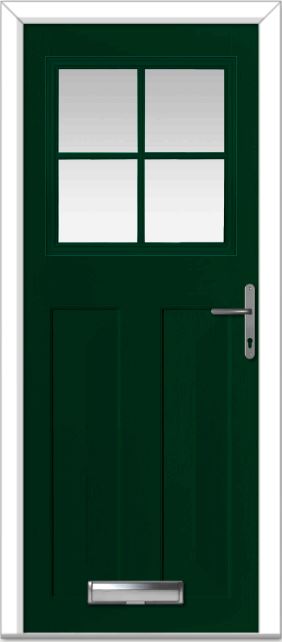 Green Eaton Grid Composite Door 1 Green Eaton Grid Composite Door
