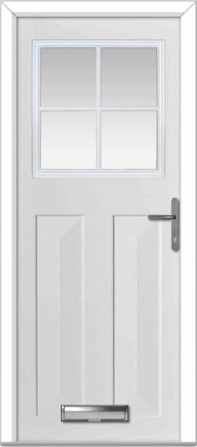 White Eaton Grid Composite Door 1 White Eaton Grid Composite Door