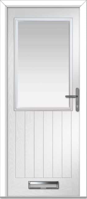 White Lyntham Farmhouse Composite Door 1 White Lyntham Farmhouse Composite Door