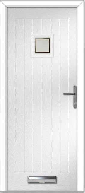 White Pavero Square Farmhouse Composite Door 1 White Pavero Square Farmhouse Composite Door