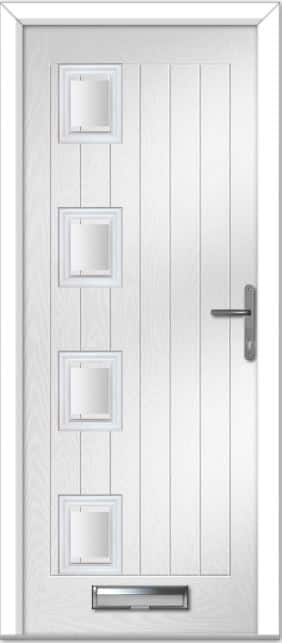 White Seminole 4 Left Farmhouse Composite Door 1 White Seminole 4 Left Farmhouse Composite Door