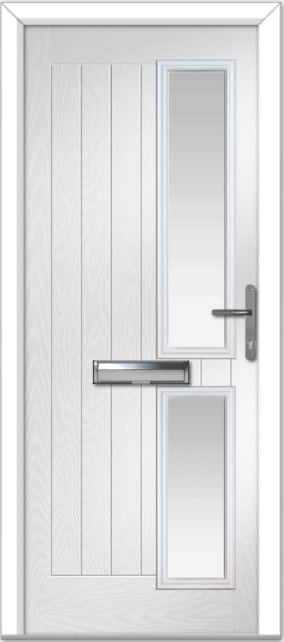 White Valderrama Right Farmhouse Composite Door 1 White Valderrama Right Farmhouse Composite Door