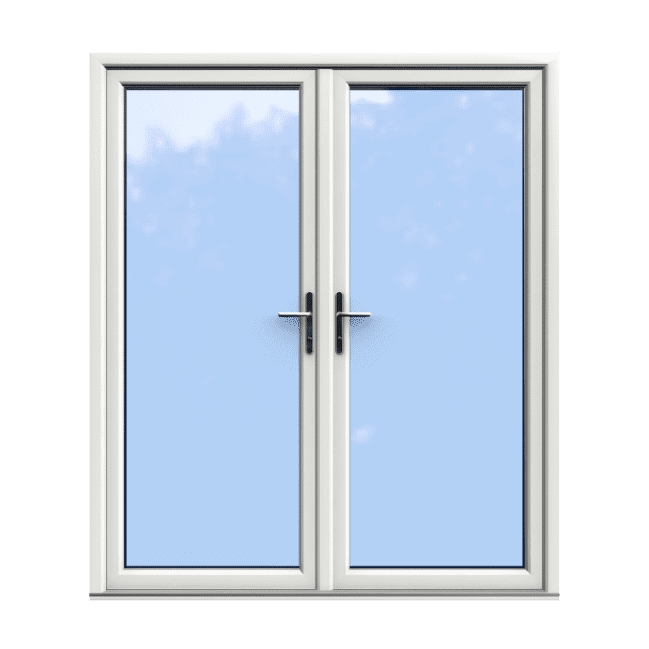 White Double Glazed uPVC French Door 1800 x 2100 1 1800 x 2100 uPVC French Door