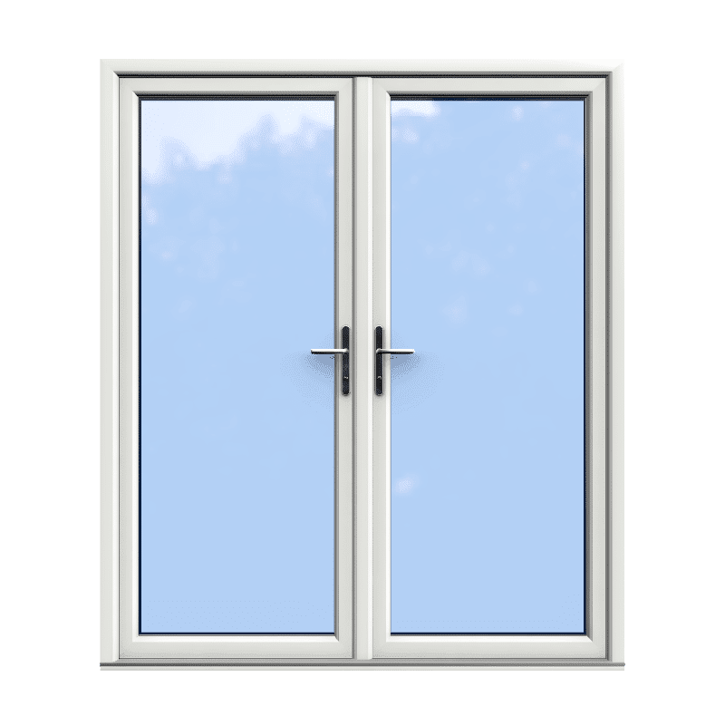 White Double Glazed uPVC French Door 1880 x 2100 1 1800 x 2100 uPVC French Door