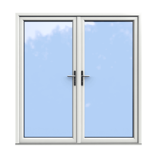 White Double Glazed uPVC French Door 2000 x 2100 1 White Double Glazed uPVC French Door 2000 x 2100