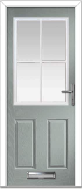 Agate Grey Lyntham 4 Lite Grid Composite Door 1 Agate Grey Lyntham 4 Lite Grid Composite Door