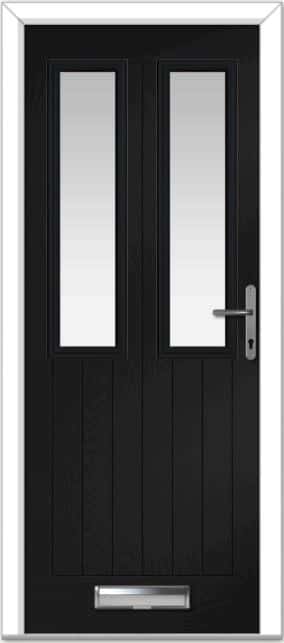 Black Carnoustie Cottage Farmhouse Composite Door