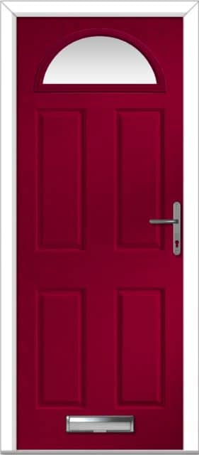 Red Portrush Composite Door 1 Red Portrush Composite Door