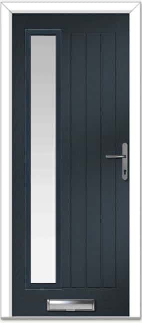 Anthracite Grey Augusta Long Left Farmhouse Composite Door 1 Anthracite Grey Augusta Long Left Farmhouse Composite Door