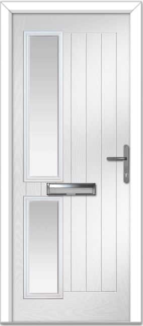 White Valderrama Left Farmhouse Composite Door Order 1 White Valderrama Left Farmhouse Composite Door Order