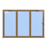 Bifold 1 Aluminium Bifold Irish/Irish Oak Open Out 2 Bifold 1 Aluminium Bifold Irish/Irish Oak Open Out - Image 2