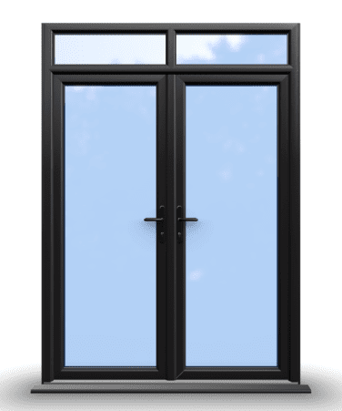 uPVC French Door Open In And uPVC Door White Open In