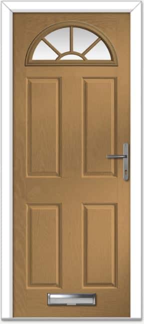 Irish Oak Portrush Sunburst Composite Door