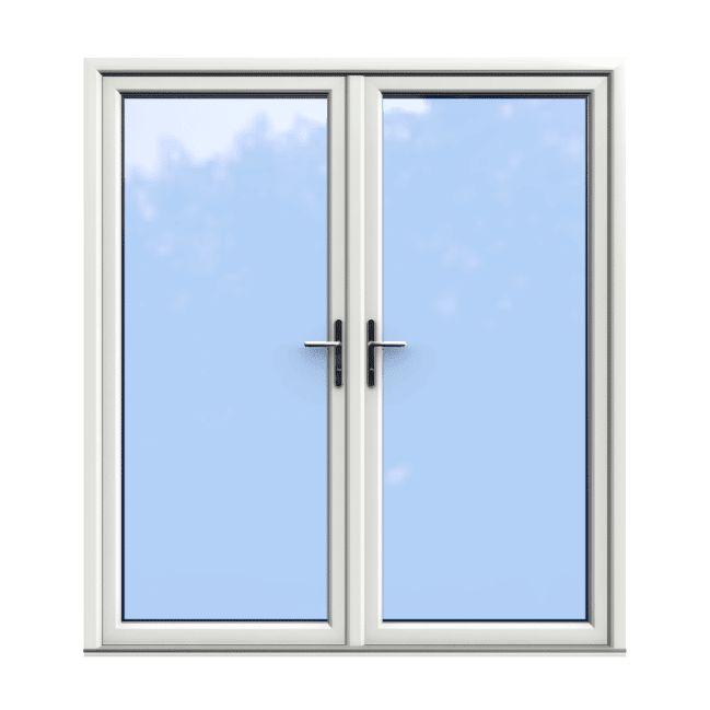 White Double Glazed uPVC French Door 1900 x 2100 1 1900 x 2100