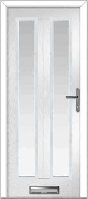 White Augusta Long 2 Farmhouse Composite Door 1 White Augusta Long 2 Farmhouse Composite Door