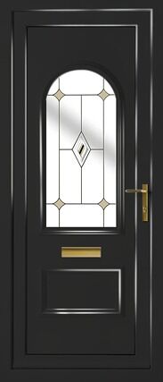 Rockingham One Fused Jewel Panel uPVC Door 1 Rockingham One Fused Jewel Panel uPVC Door