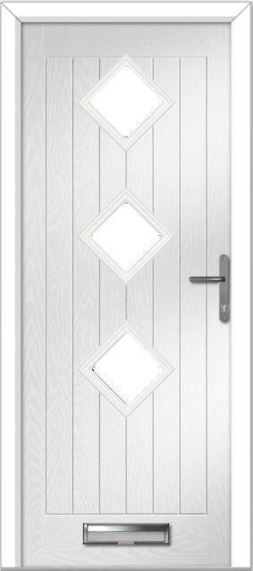 White Belfry 3 Farmhouse Composite Door Order