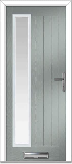 Agate Grey Augusta Long Left Farmhouse Composite Door 1 Agate Grey Augusta Long Left Farmhouse Composite Door