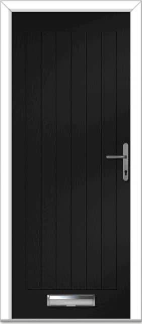 Black Farmhouse Solid Composite Door 1 Black Farmhouse Solid Composite Door