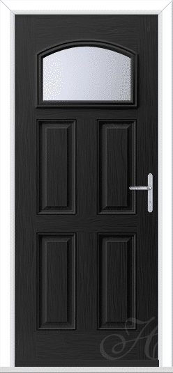 Black Alpine 1 GRP Composite Door 1 Black Alpine 1 GRP Composite Door