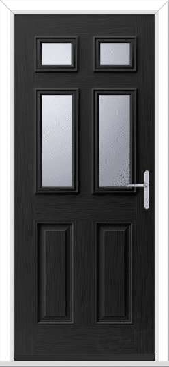 Black Camarque 4 GRP Composite Door 1 Black Camarque 4 GRP Composite Door