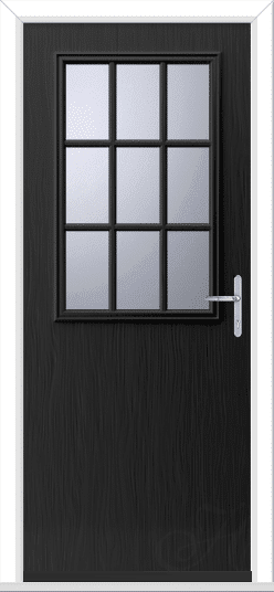 Black Flush Escala 1 Geo Bar GRP Composite Door 1 Black Flush Escala 1 Geo Bar GRP Composite Door