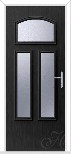 Black Mustang 3 GRP Composite Door 1 Black Mustang 3 GRP Composite Door