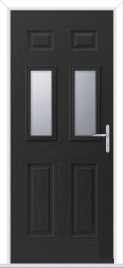 Black Sorpasso 2 GRP Composite Door 1 Black Sorpasso 2 Solid GRP Composite Door