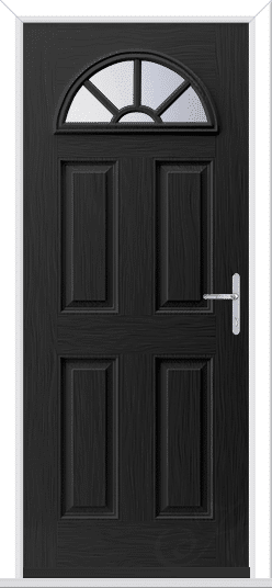 Black Tuscan 1 Geo Bar GRP Composite Door 1 Black Tuscan 1 Geo Bar GRP Composite Door