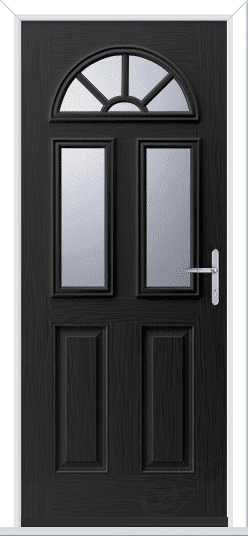 Black Tuscan 3 Geo Bar GRP Composite Door 1 Black Tuscan 3 Geo Bar GRP Composite Door