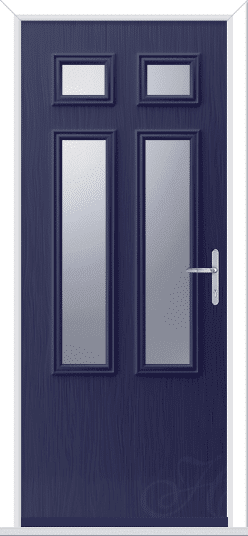 Blue Flush Lancia 4 GRP Composite Door 1 Blue Flush Lancia 4 GRP Composite Door