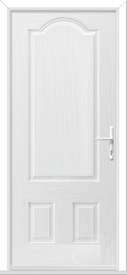 White Bronco Solid GRP Composite Door 1 Bronco Solid GRP Composite Door