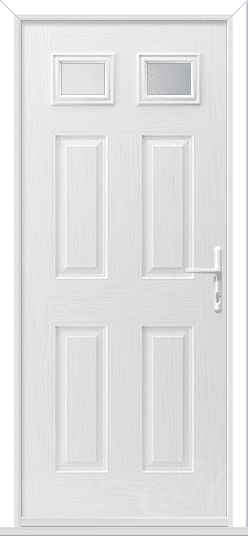 White Camarque 2 GRP Composite Door 1 Camarque 2 GRP Composite Door