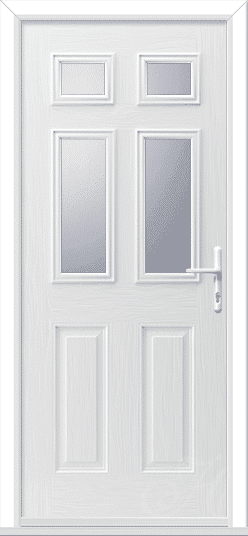 White Camarque 4 GRP Composite Door 1 Camarque 4 GRP Composite Door