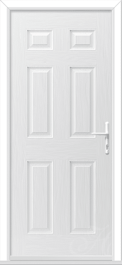 White Camarque Solid GRP Composite Door 1 Camarque Solid GRP Composite Door