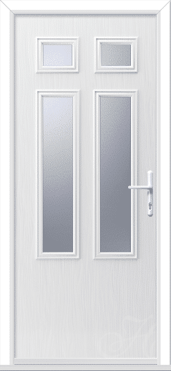 White-Flush Lancia 4 GRP Composite Door 1 Flush Lancia 4 GRP Composite Door