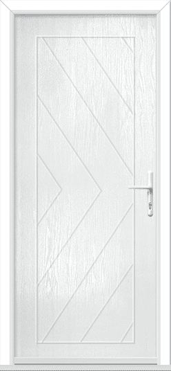 White Herringbone Solid Left GRP Composite Door 1 Herringbone Solid Left GRP Composite Door