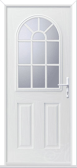 White Snipe 1 Geo Bar GRP Composite Door 1 Snipe 1 Geo Bar GRP Composite Door