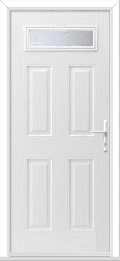 White Sorpasso 1 GRP Composite Door 1 White Sorpasso 1 GRP Composite Door