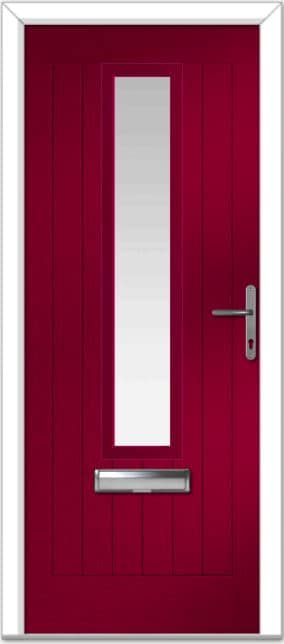 Red Augusta Centre Farmhouse Composite Door 1 Red Augusta Centre Farmhouse Composite Door