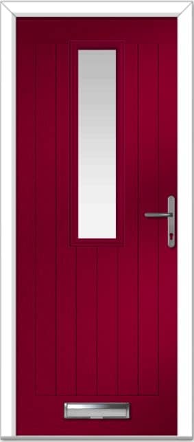 Red Saunton Farmhouse Composite Door 1 Red Saunton Farmhouse Composite Door