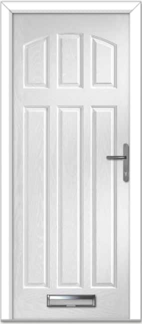White St Andrews Solid Composite Door 1 White St Andrews Solid Composite Door